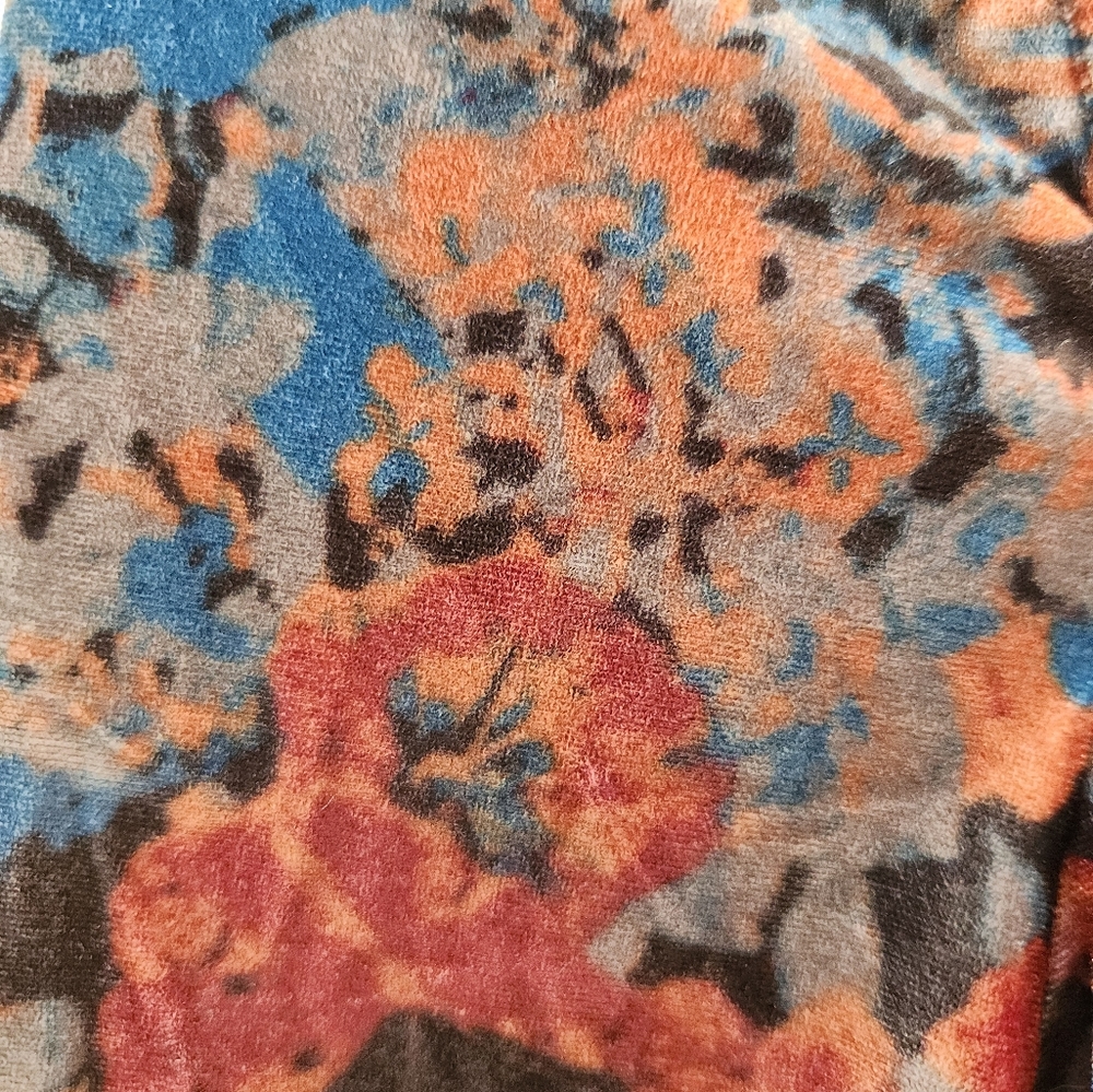 Urban Outfitters UO‎ Women's Georgia Velvet Lace-Up Top Multicolor Size Small - Picture 8 of 16